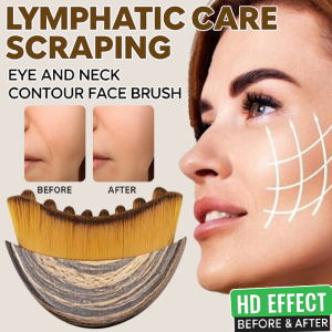 New Lymphatic Contour Face Brush Facial Contouring Brush Lymphatic Scraping Facial Contour Care Brush Gua Sha Eye And Neck Care Brush