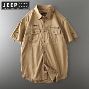 JEEP SPIRIT 1941 ESTD New Mens Breathable Autumn Business Shirt Long Sleeve Sports Casual Shirt