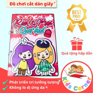 Đồ chơi giấy bóc dán Tocaboca đồ chơi giấy làm sẵn montessori ngôi nhà giấy TA24