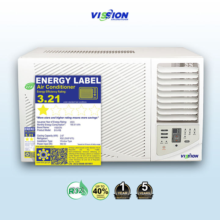 Vission Lowest Price!! Inverter Class 1HP with Remote Airconditioner