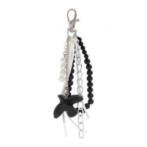 Biểu tượng hòa bình gốm Keychain linh kiện kim loại hạt treo lòng thòng phong cách hiện tại thích hợp cho Nam Nữ Phi giới tính