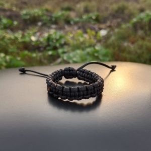Ganyam Gelang Anyam Tali Korea Pria Dan Wanita Black Bracelet Handmade