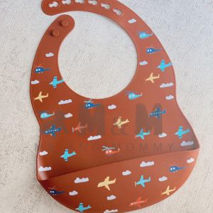 PERALATAN MAKAN ANAK / BAYI - SILIKON BIB / CELEMEK KARET BAYI  / ANAK / SLABBER PREMIUM MOTIF