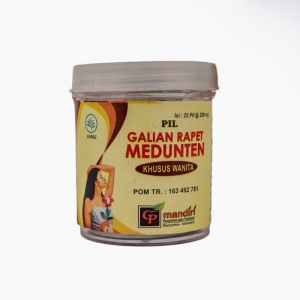 Jamu Pil Galian Rapet Medunten khusus Wanita isi 25pil@250mg.