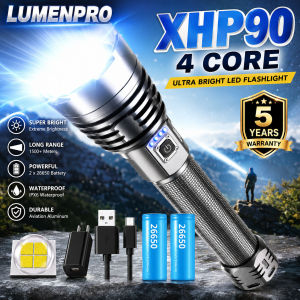 GLANXI【COD】 Ready Stock Mini Rechargeable Flashlight USB  LED Light Torch Lamp Flashlight Waterproof  Flash Light white light 26650 original battery fishing camping riding