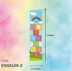 Mainan Tradisional Engklek Best Seller - Manda - Tengge Tengge - Hopscotch - Jingkat Acticity Games