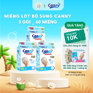 60 Miếng Lót Bổ Sung Canny dùng kèm Tã quần người lớn  siêu thấm siêu tiết kiệm