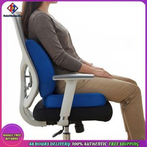Vodool Memory Foam Breathable Ergonomic Chair Cushion with Lumbar Support Ergonomic Desk Chair Cushion for Office Car Travel Airplane