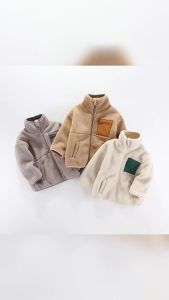 1 2 3 4 5 6 7 Years Boys Jacket Autumn Winter Warm Fleece Baby Coats New Fashion Zipper Childrens Outerwear Plush Kids Clothes2026