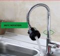 FLEXIBLE SWAN TAP STAINLESS STEEL/ PILLAR & WALL MOUNT/ KITCHEN SINK WATER TAP FAUCET/ HOTEL GRADE/ KITCHEN FITTING. 