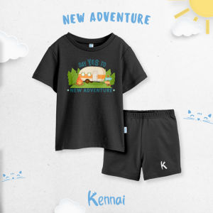 Kennai Set Kaos Anak Lengan Pendek NEW ADVENTURE 1-13 Tahun