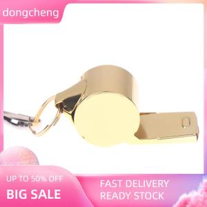 dongcheng Stainless Steel Rope Whistle Hanging Neck Outdoor Lifesaving Whistle