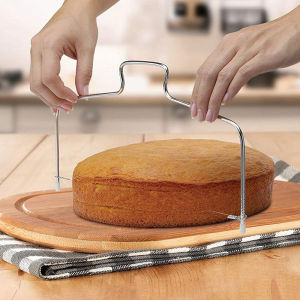 Cake Slicer Adjustable Wire Slicer Stainless Steel Dough Cutter Kitchen Baking Tools Cake Cutting Tools