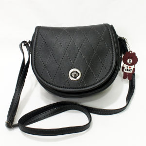 Slingbags Wanita Murah Simple Tas Selempang Murah Motif Bordir Free Gantungan