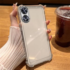 เคส เคสสำหรับ OPPO A38 4G a58 4g a58 5g a78 4g a78 5g oppo a18 a98 5g เคสศัพท์ เคสนิ่มซิลิโคนดูดซับแรงกระแทกพร้อมขอบทองเงาและขาตั้งกระจก sjdzsfjz01