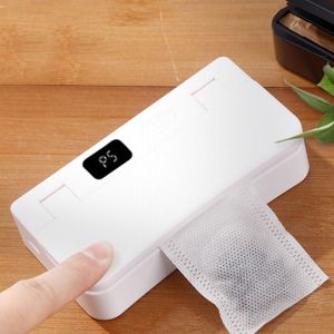 SWEOLQ Automatic Mini Bag Heat Sealer 2 in1 Portable Electric Food Sealer Easy Operation LED Display Heat Sealing Machine Food Storage