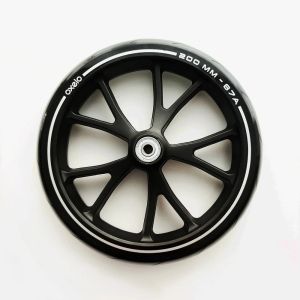 Pushchair Skateboard Wheel For Oxelo Scooter Town 7/9 Front Back Wheel 200mm 8Inch 87A Hardness PU Tire DIY Replace Accessories