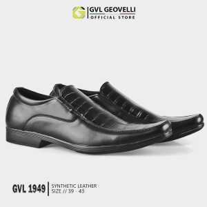 Gvl Geovelli Sepatu Pantopel Kerja Kantor Oxford Delvino 1949 Natural Hitam Casual Formal 39-43