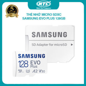 Thẻ nhớ MicroSDXC Samsung Evo Plus 256GB U3 4K R160MB/s W60MB/s kèm Adapter box Anh (trắng) Nhất Tín Computer