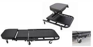 (Random color) 36" / 40" Z Creeper Foldable Mechanic Creeper Garage Car Repair Mechanic Chair Adjustable Seat Stool auto repairing lying plate