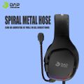 DAP DH-F35 Headphone Gaming Mobile USB & Jack 3.5mm LED 200cm Extra Bass- Garansi 1 Tahun. 