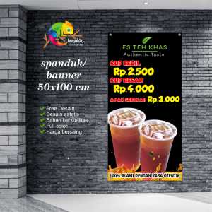 Cetak Spanduk Banner Es Teh Khas