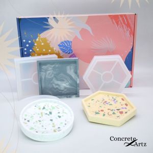 Coaster Terrazzo DIY KIT event kit includes colour pigment and silicone mould