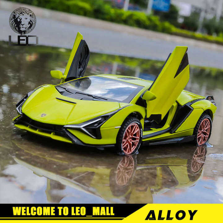 LEO 1:32 Lamborghini Sian Diecast Metal Car Model Toy Cars Collection ...