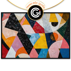 Tranh trừu tượng hiện đại tự do.Tranh treo tường dán tường trang trí nội thất.CGI-1107