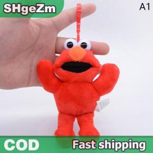 SHgeZm Sesame Street Elmo Cookie Demon Plush Toys Dolls Kids Gift Keychain Pendant