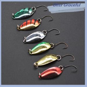Ditur Single Hook Scoop-Shaped Rotating Spinner Sequins Fishing Lure Fishing Tackle For Bass Perch Artificial Hook