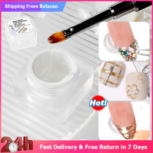 [Ready Stock+COD] Monja 8g Clear Semi Solid Nail Magic Mirror Powder Molding Glue Can Be Used with Mirror Powder Soak Off UV LED DIY Manicure Tool