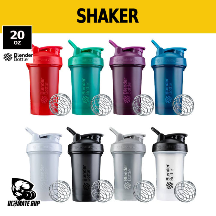 Blender Bottle, Protein Shaker, Water Bottle Classic With Loop
