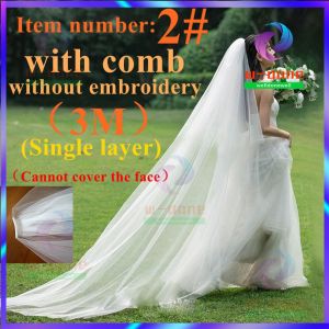 3meter Bridal Veil Lace Veil Nude Yarn Long Wedding Veil