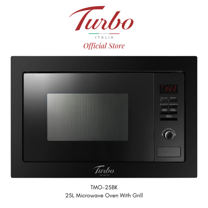 Turbo Italia Incanto TMO25BK 25L Microwave Oven With Grill Lazada