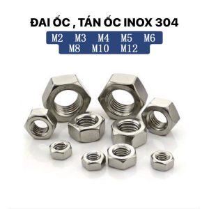 Couspan 5PCS Đai Ốc Tán Dẹp Tán Ecu Inox 304 Dùng Cho Bulong M3 M4 M5 M6 M8 Loại Tốt 10con