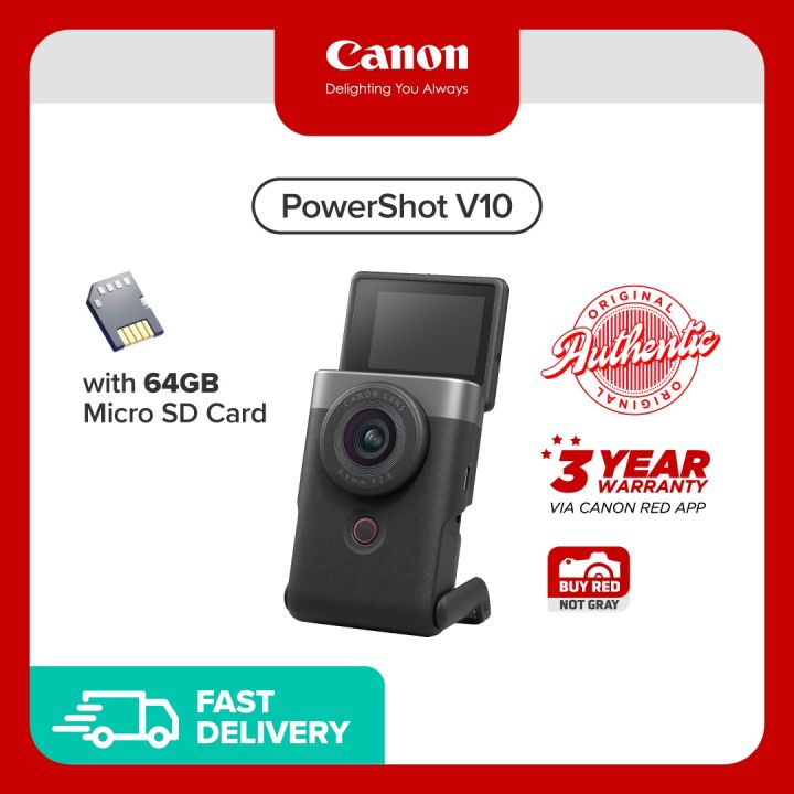 Canon Camera PowerShot V10 DIGIC-X Processor Auto-Focus