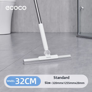 Ecoco Floor Squeegee Scrubber Scraper Silicone Rubber Blade Floor Scraper Cleaning Tool Floor Mop
