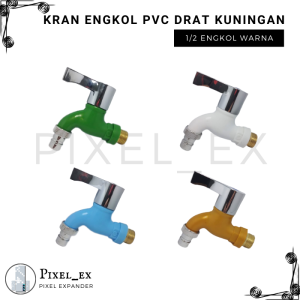 Keran Air Plastik Taman Engkol Drt Kuningan Kran Tembok Mesin Cuci 1/2 Expander