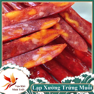 Lạp Xưởng Tôm Trứng Muối Siêu Ngon 1kg - Minh Triết Đặc Sản-Vựa Khô Minh Triết
