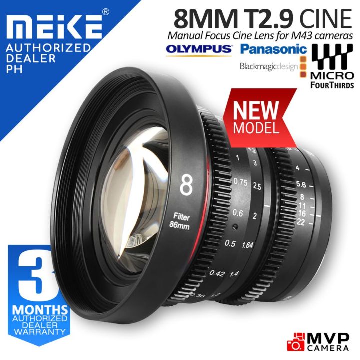 [AUTHORIZED PH] MEIKE 8mm T2.9 Cine Lens for M43 MFT Micro Four Thirds ...