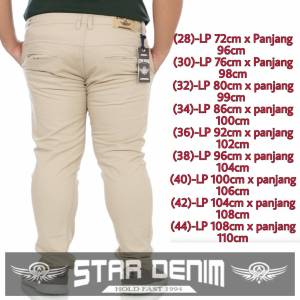 Vasa Shop - Celana Chino Panjang Pria / Celana Cino Pria Star Denim / Celana Pria Big Size
