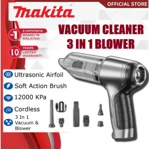 Makita 3 in 1 Cordless Vacuum Cleaner Air Duster Dust Blower Electric Air Blower Rechargeable Portable
