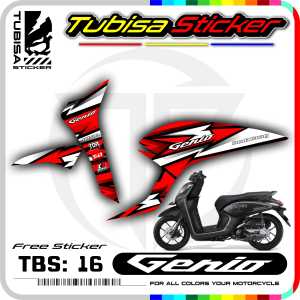 Sticker Striping Variasi Genio - Stiker Sticker Striping Variasi Motor Genio. TBS.16