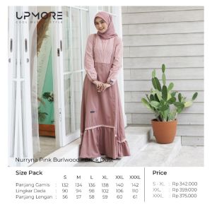UPMORE - Nurryna Brown Chanterelle - Clay \ Nurryna Lavender Mist - Purple \ Nurryna Pink Burlwood - Brick Dust \ Upmore Nurryna \ Gamis Upmore