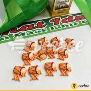 Hiasan Hampers Lebaran | Topper Kue | Mainan Resin Clay Tema Ramadhan