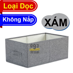 [CAO CẤP ẢNH THẬT] Hộp Vải Đựng Đồ Có Nắp Đậy Tiện Lợi Tủ Vải Không Nắp Túi Vải Đa Năng