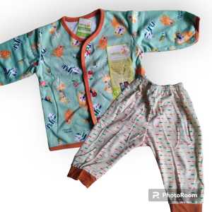 Baju setelan bayi Newborn tangan panjang Merk Velvet