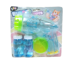 Bubble Gun With LED Flashing Light And 2 Bottle of Bubble Water Cup 2 Colour
