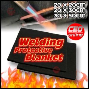 CEO 🇲🇾 Welding Protective Fire Blanket Graphite Felt Black Welding Aircond Metal Iron Welding Protective Blanket Torch